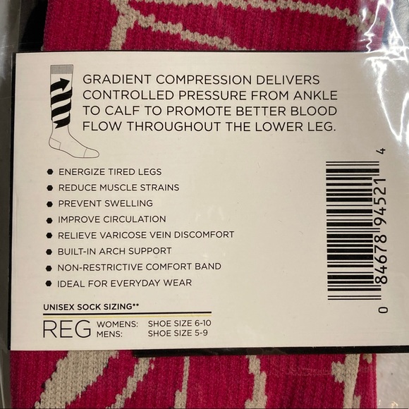 Think Medical Vine Print Compression Socks, Reg. - Picture 5 of 5